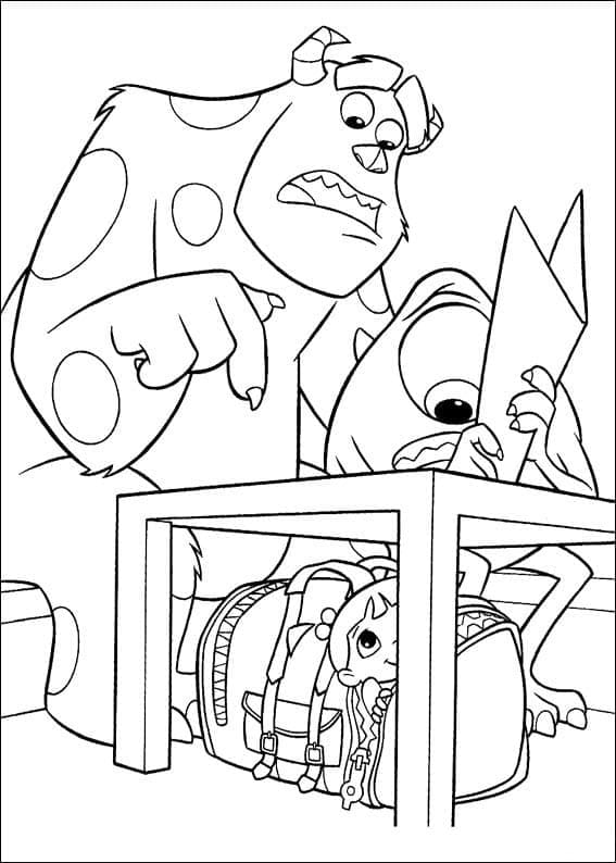 Desenho de Monstros Sã Imagens para Colorir