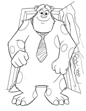 Desenho Sullivan de Monstros sã para Colorir