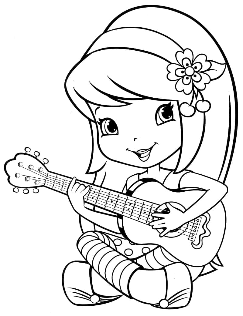 Desenho de Cerejinha de Moranguinho para Colorir