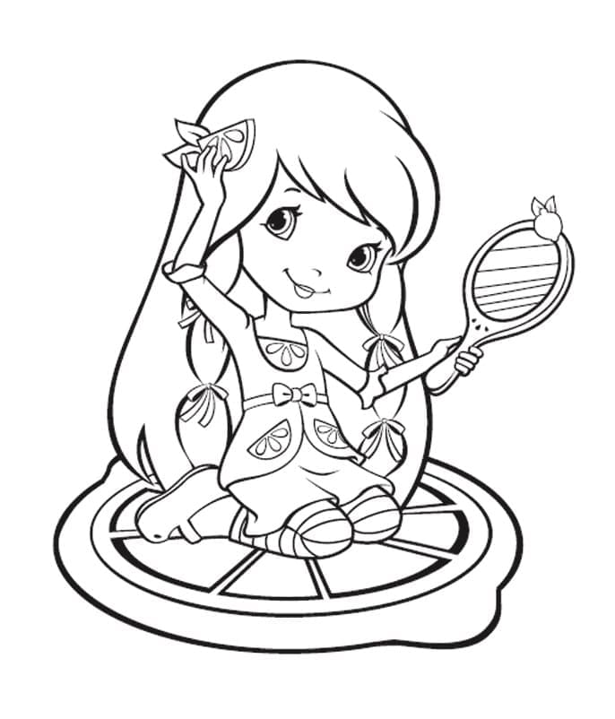 Desenho de Gotinha de Limão Moranguinho para Colorir