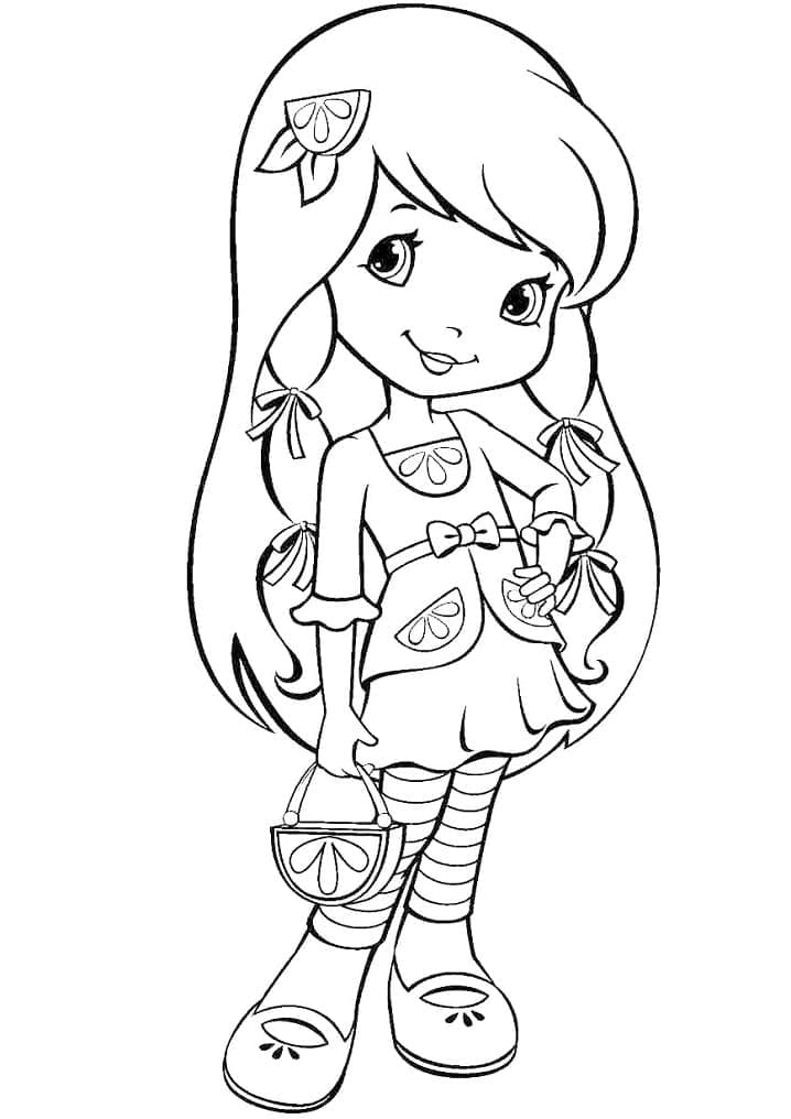 Desenho de Gotinha de Limão de Moranguinho para Colorir