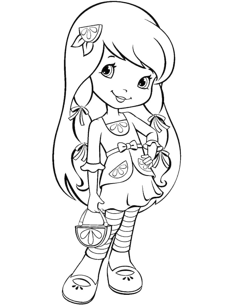 Desenho de Gotinha de Limão para Colorir