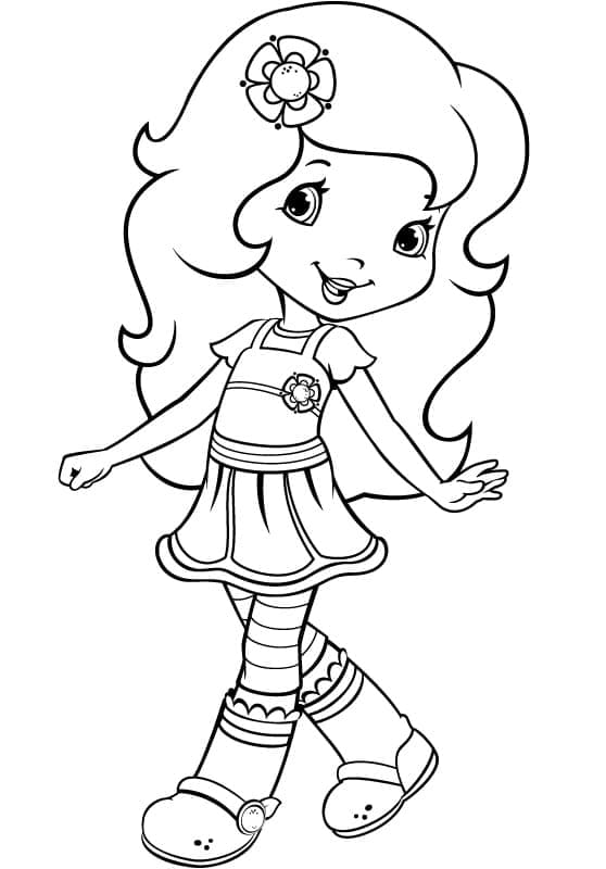 Desenho de Laranjinha de Moranguinho para Colorir