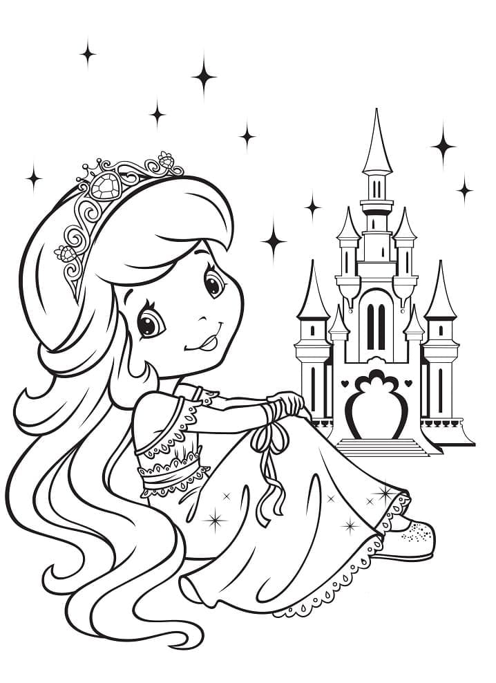 Desenho de Linda Moranguinho para Colorir