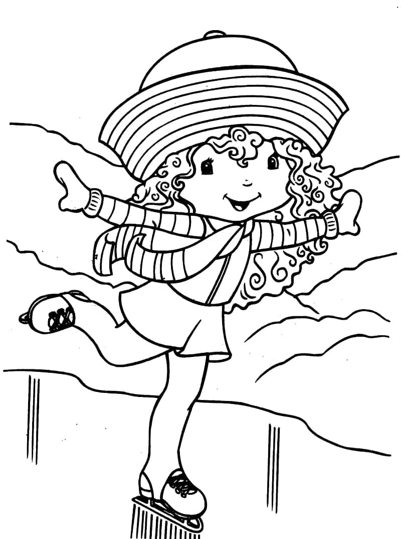 Desenho de Moranguinho Feliz para Colorir