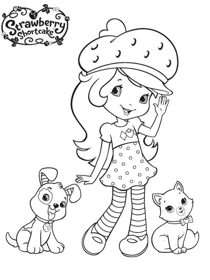 Desenho de Moranguinho Grátis para Colorir
