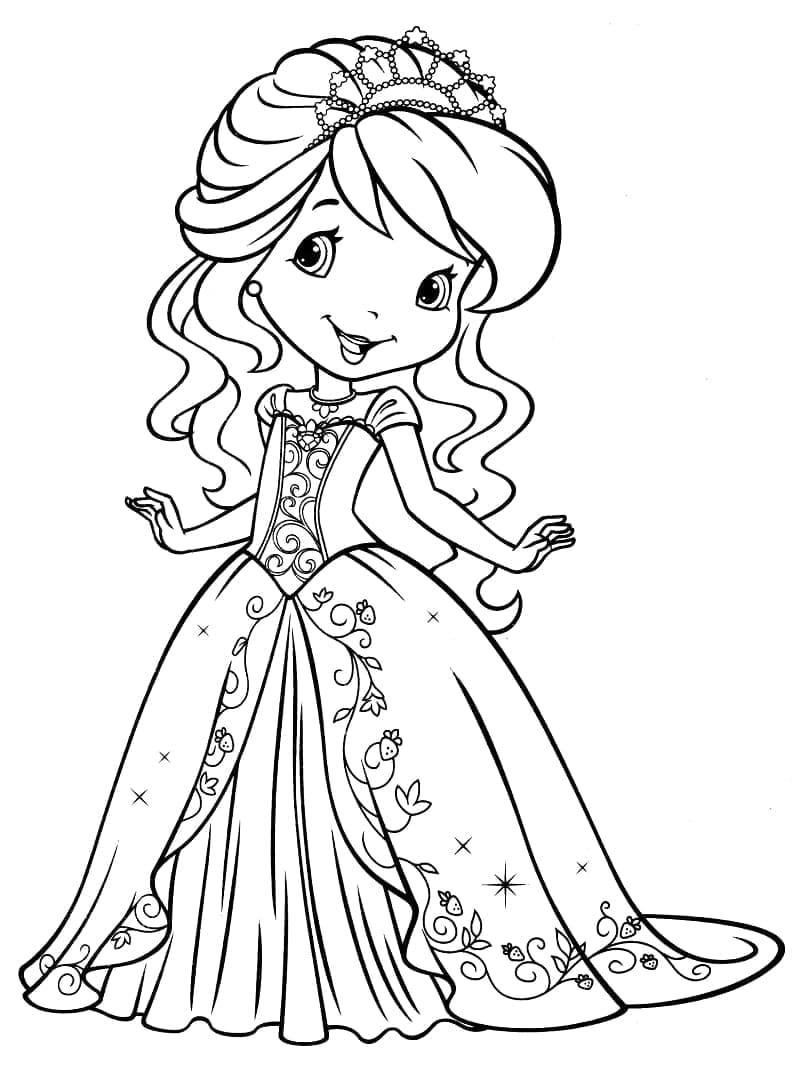 Desenho de Moranguinho Maravilhosa para Colorir