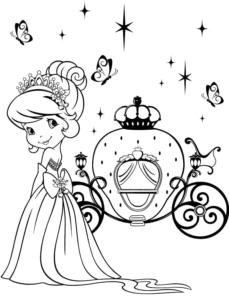 Desenho de Moranguinho para Crianças para Colorir
