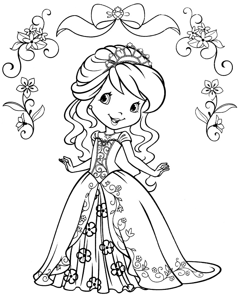 Desenho de Moranguinho Figuras para Colorir