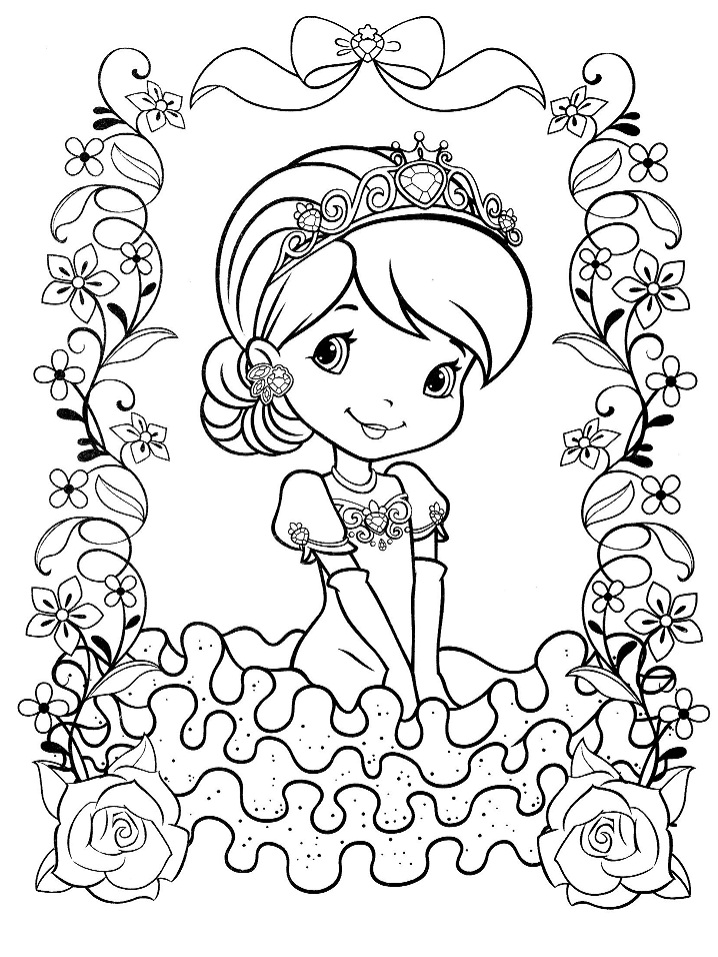 Desenho de Moranguinho Grátis para Imprimir