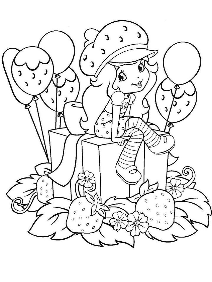 Desenho de Moranguinho Imagens para Colorir