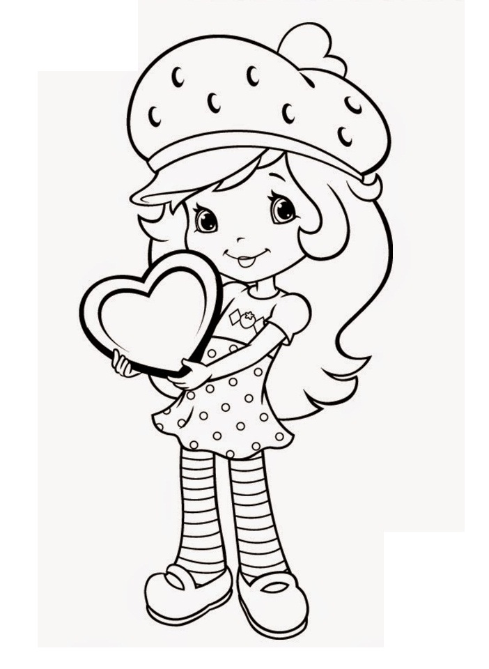 Desenho de Moranguinho para Imprimir