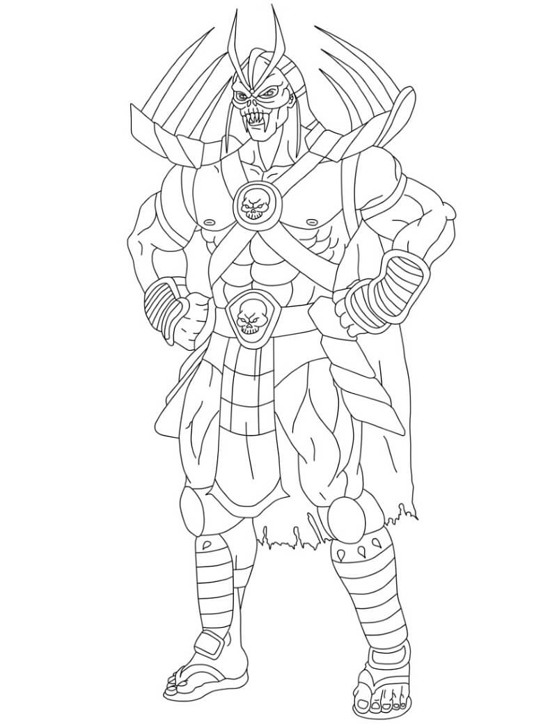Desenho de Mortal Kombat Imagens para Colorir