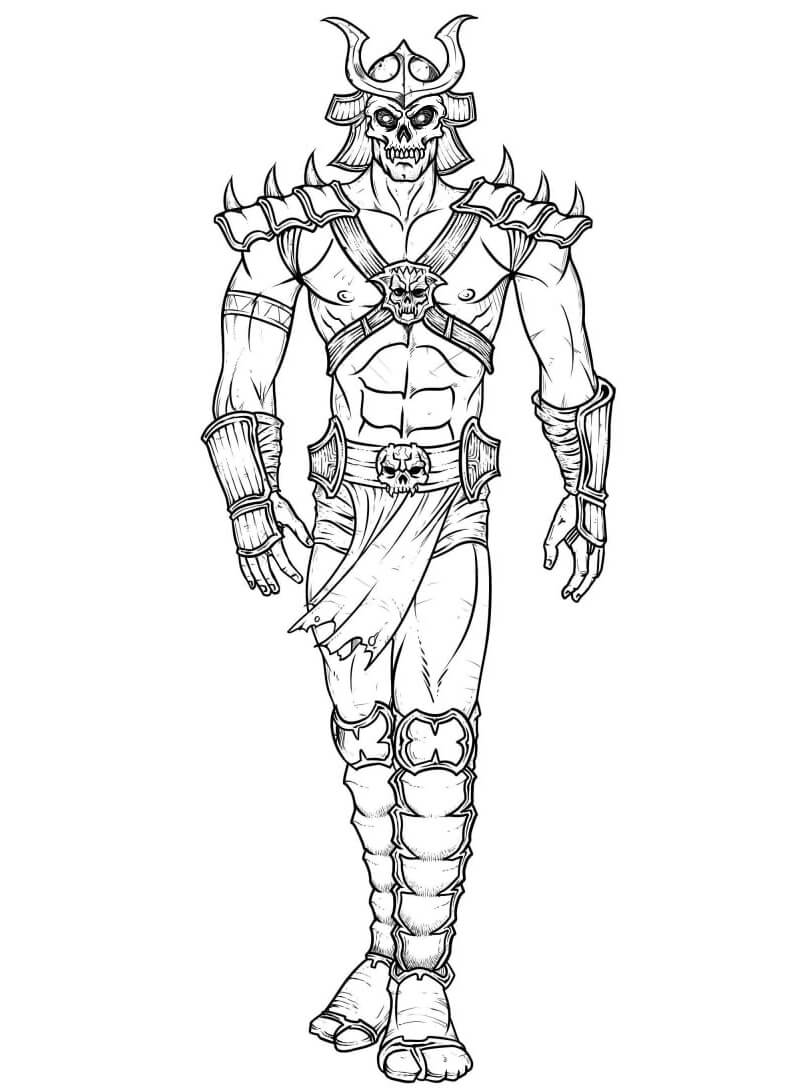 Desenho de Mortal Kombat para Pintar