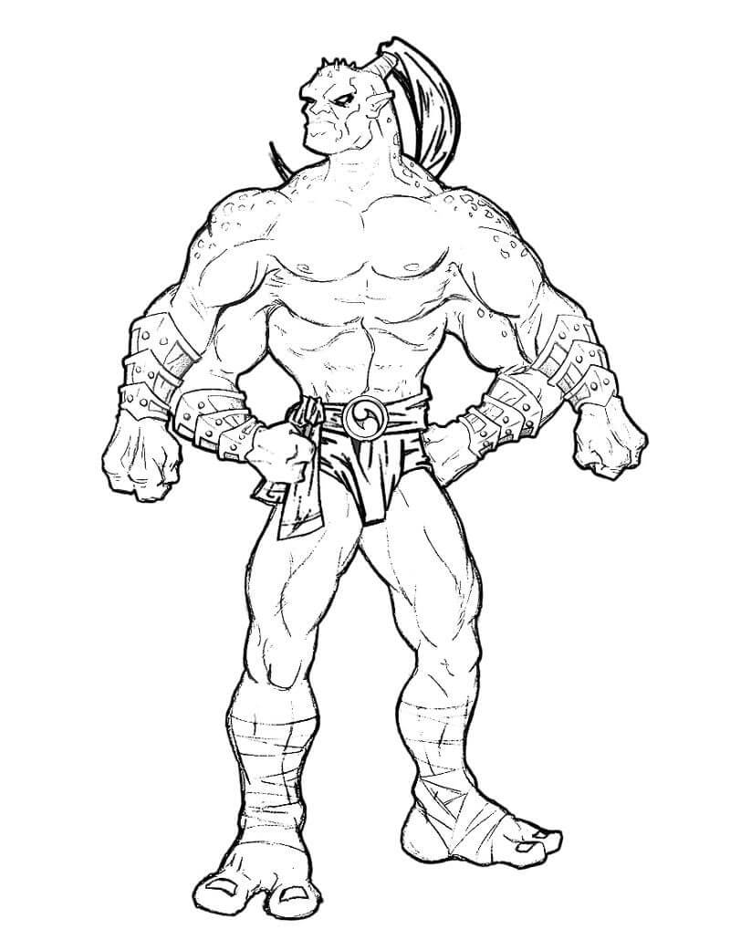 Desenho Goro Mortal Kombat para Colorir