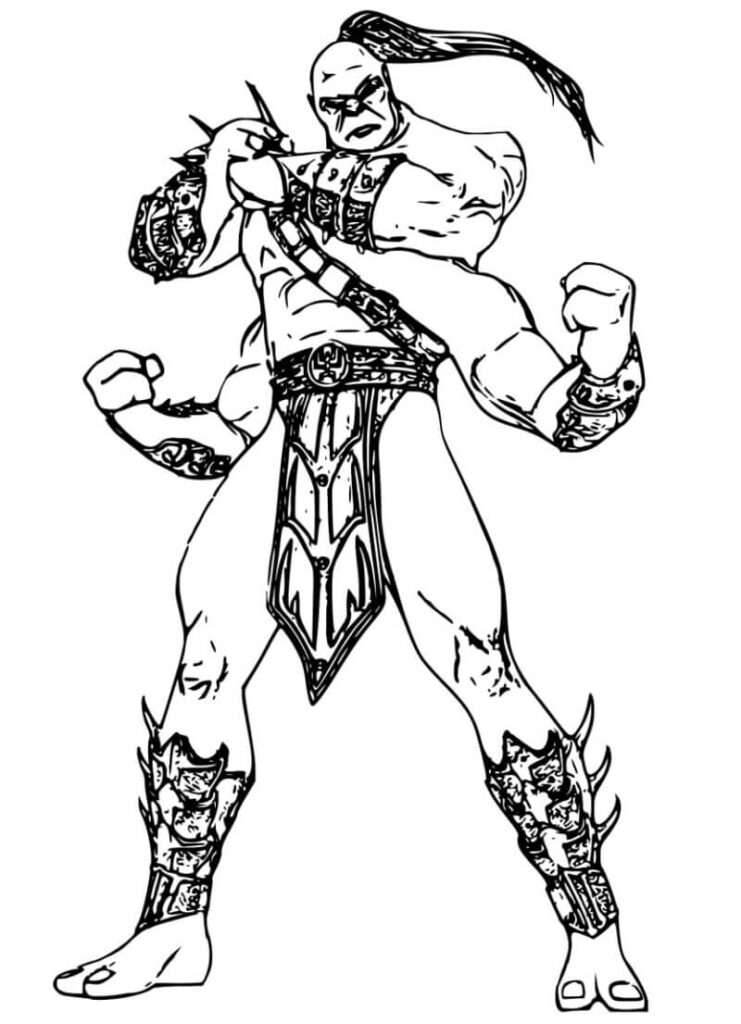 Desenho Goro para Colorir