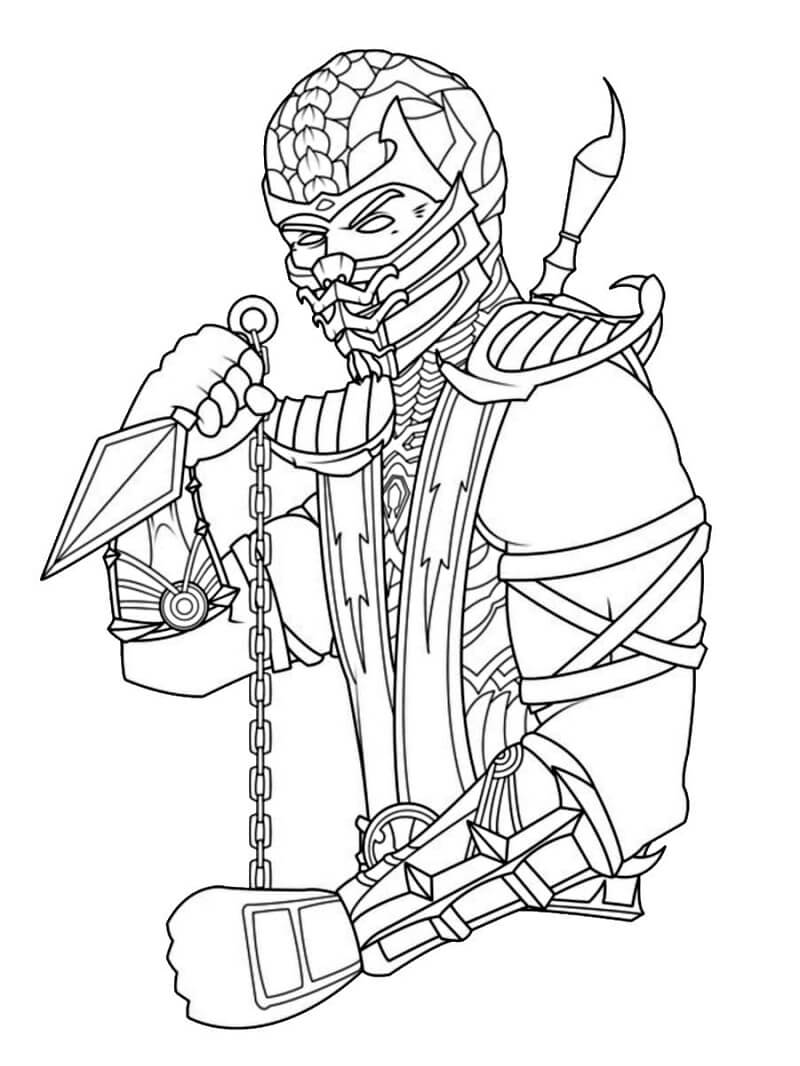 Desenho Scorpion para Colorir
