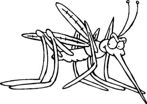 Desenho de Mosquito da Dengue