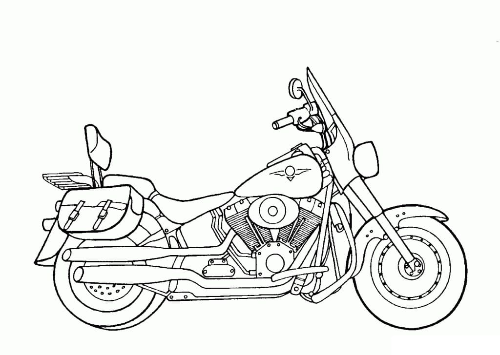 Desenhos de Motos para Colorir