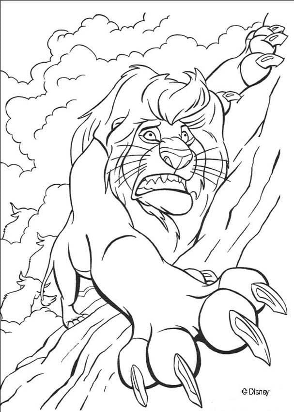 Desenho de Disney Mufasa para Colorir