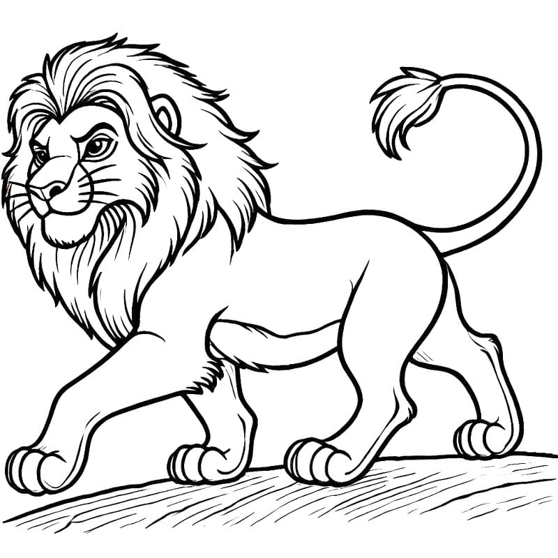 Desenho de Mufasa Grátis para Colorir