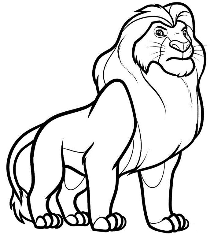 Desenhos de Mufasa para Colorir