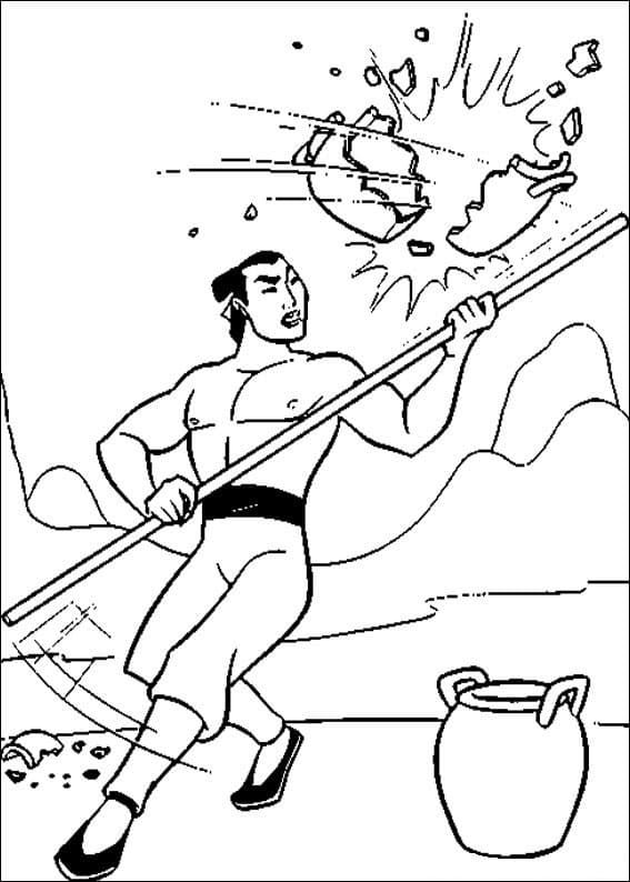 Desenho Li Shang para Colorir