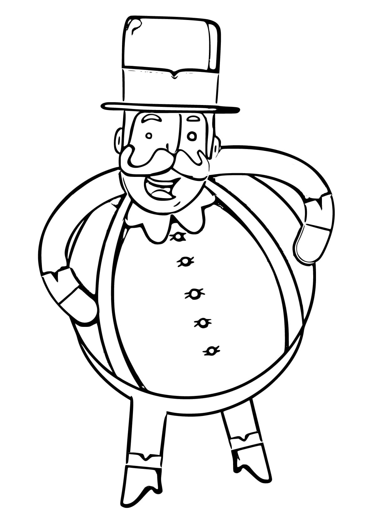 Desenho de Mundo Bita Feliz para Colorir