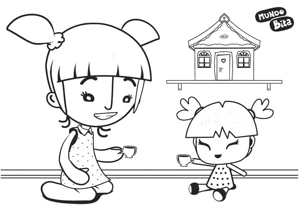 Desenho de Mundo Bita Figuras para Imprimir