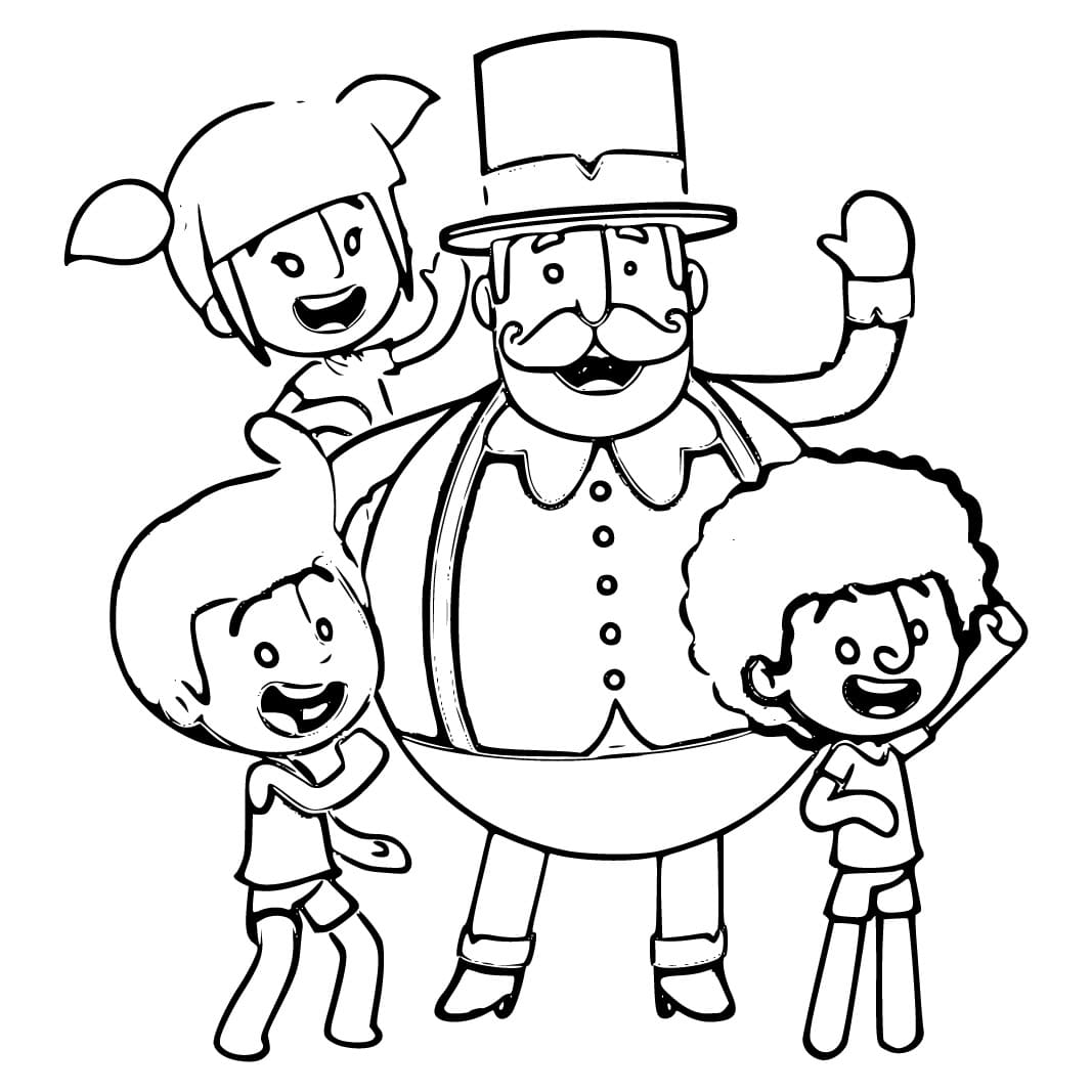 Desenho de Mundo Bita Grátis para Crianças para Colorir