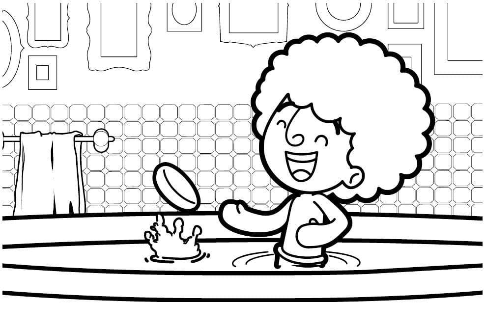 Desenho de Mundo Bita para Colorir Giz de Cera