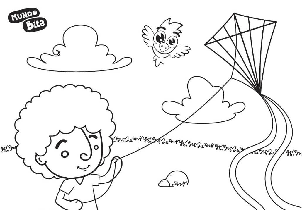 Desenho de Mundo Bita para Colorir Grátis
