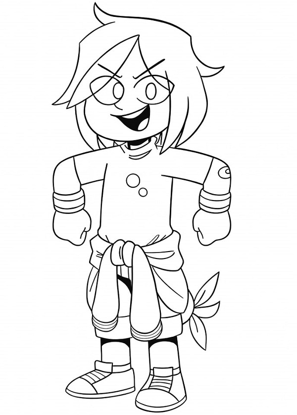Desenho de Azedo Mundo Torajo para Colorir e Imprimir