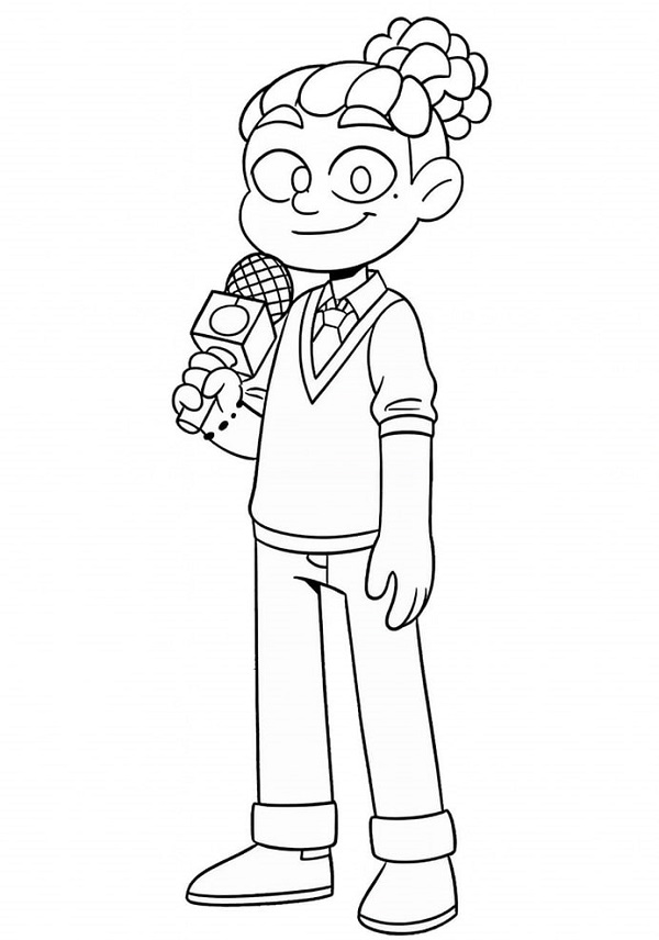 Desenho de Jay Mundo Torajo para Imprimir e Colorir