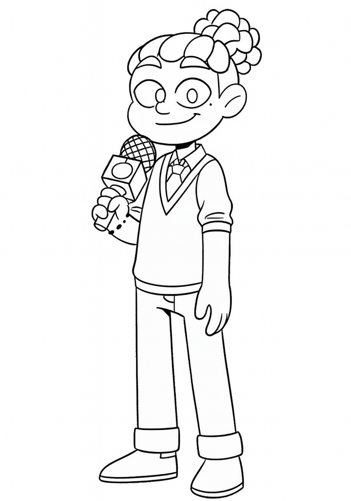 Desenho de Jay Mundo Torajo para Imprimir e Colorir