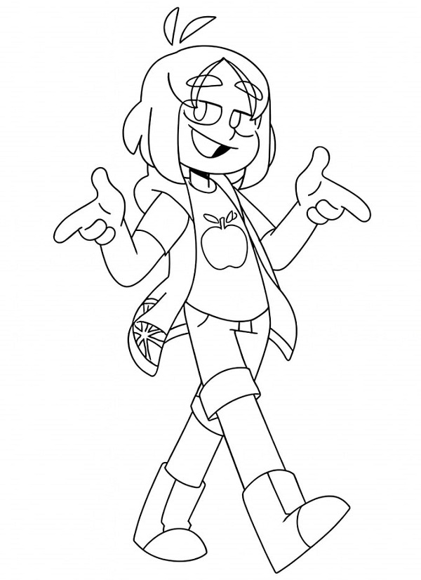 Desenho de Tonny Mundo Torajo para Colorir Pdf Gratuito