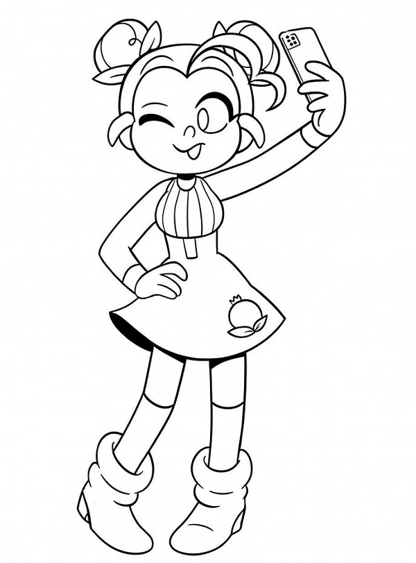 Desenho de Zulmi Mundo Torajo para Colorir