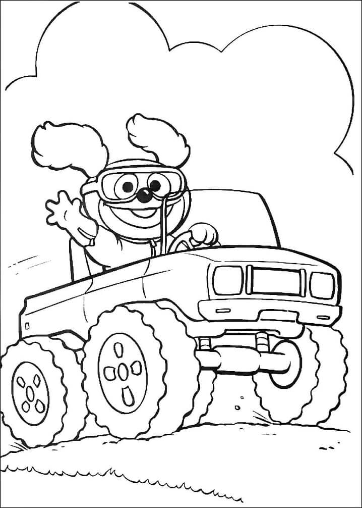 Desenho Bebê Rowlf de Muppet Babies para Colorir