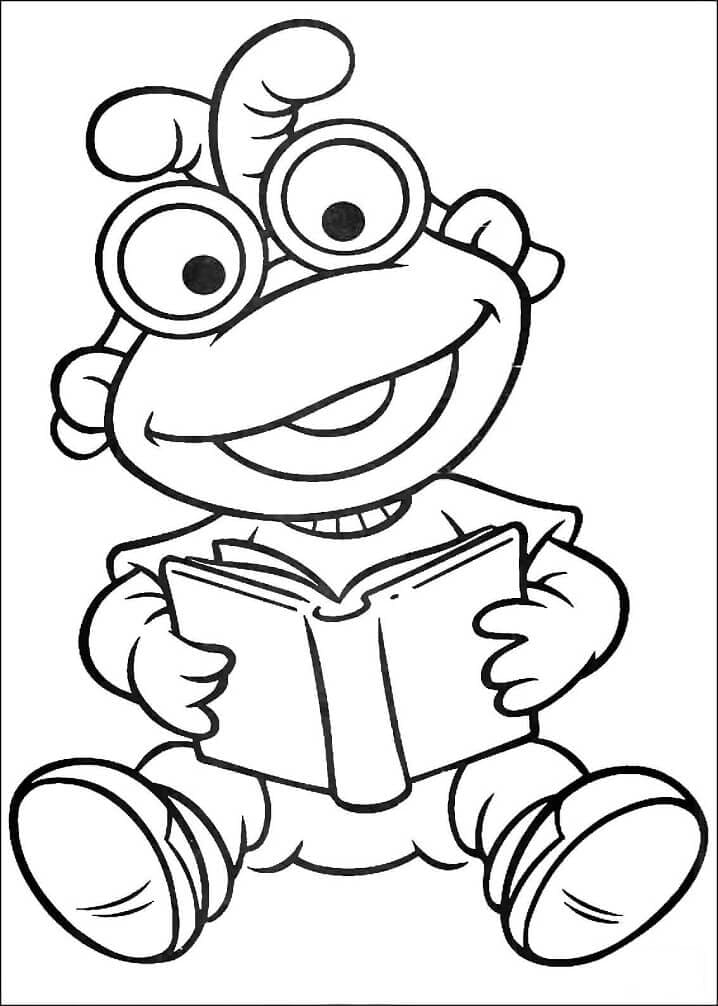 Desenho Bebê Scooter para Colorir