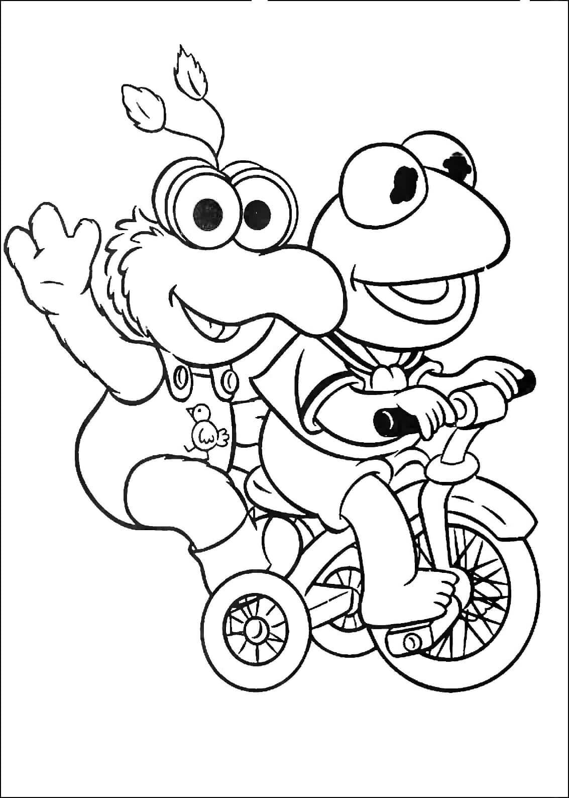 Desenho de Muppet Babies Atividades para Colorir