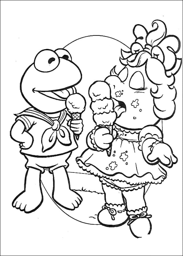 Desenho de Muppet Babies Imagens para Colorir