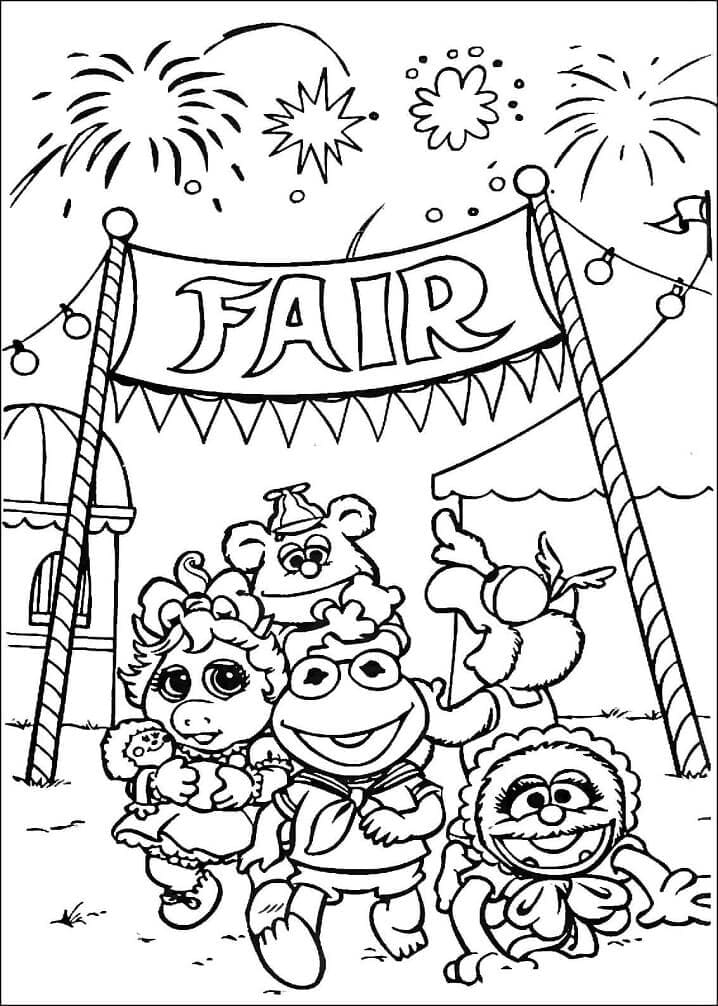 Desenho de Muppet Babies para Imprimir Grátis