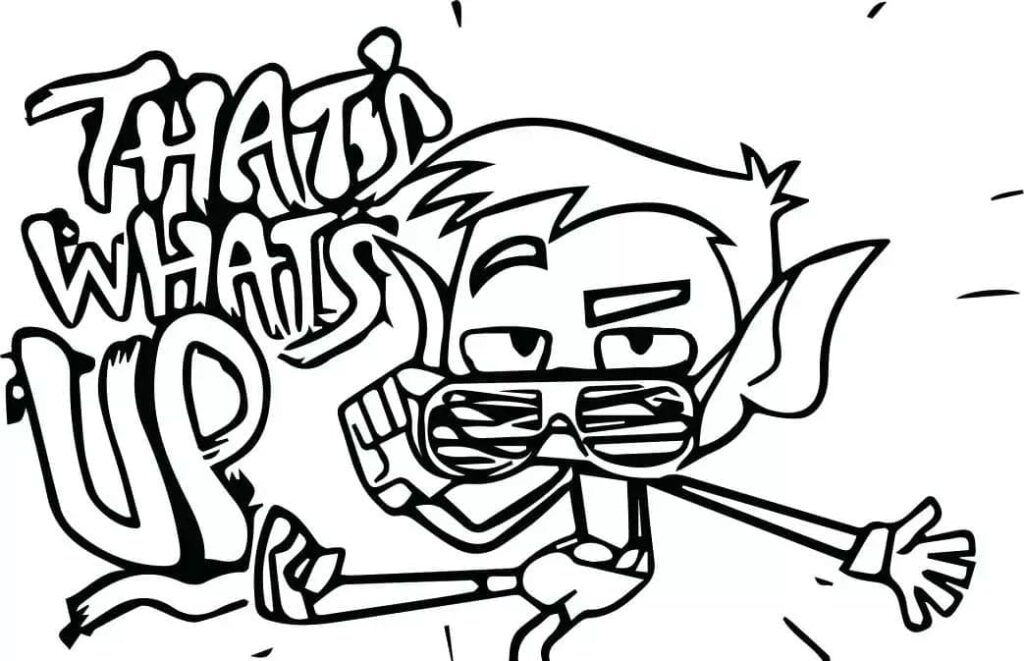 Desenho de Mutano Engraçado para Colorir