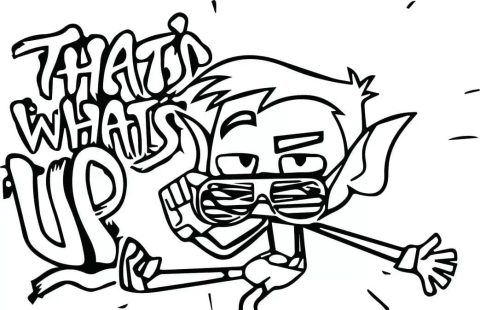 Desenho de Mutano engraçado para Colorir