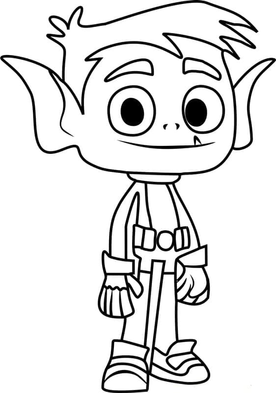 Desenho de Mutano Fofo para Colorir