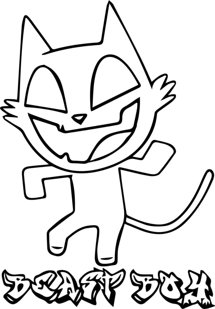 Desenho de Mutano Muito Engraçado para Colorir
