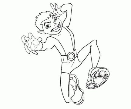 Desenho de Mutano Os Jovens titãs para Colorir