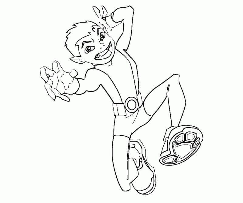 Desenho de Mutano os Jovens Titãs para Colorir