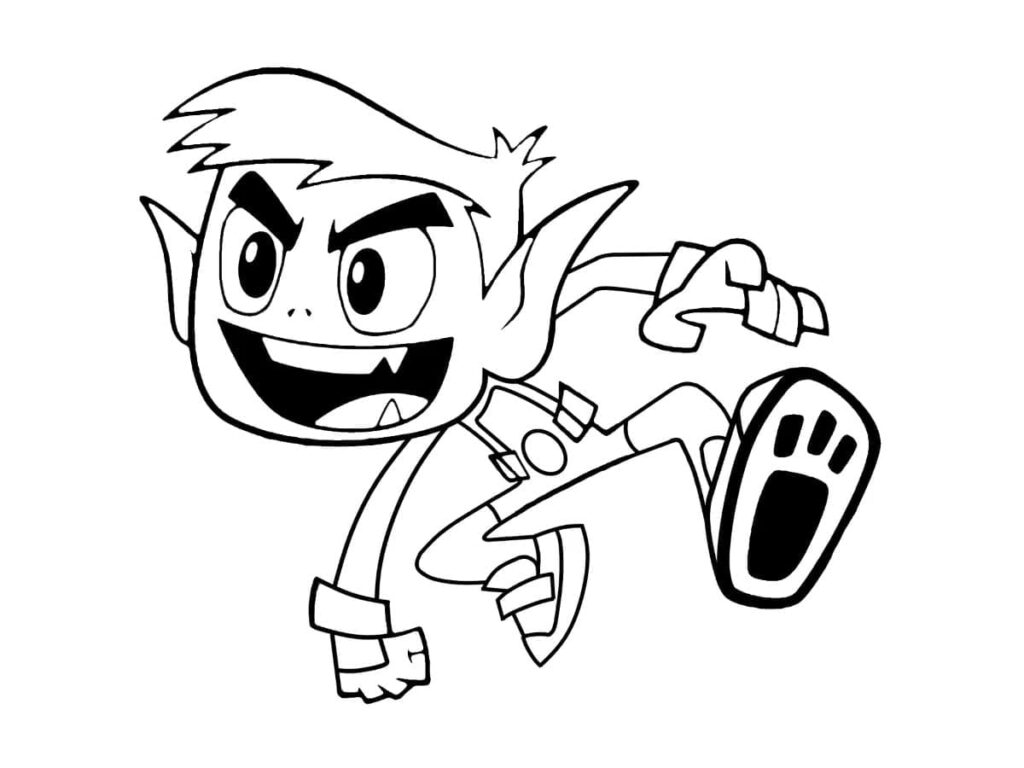 Desenho de Mutano para Crianças para Colorir