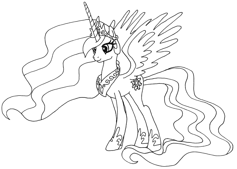 Desenho de My Little Pony Figuras para Imprimir
